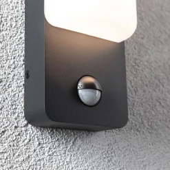 Paulmann LED buitenwandlamp Bonnie, aluminium, 2200/3000K, sensor