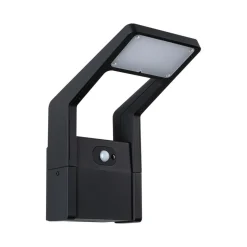 Paulmann LED buitenwandlamp Juntea, aluminium, antraciet, sensor