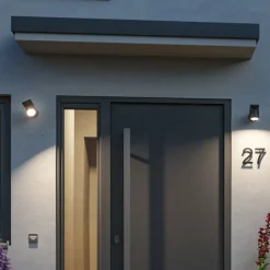 Paulmann LED buitenwandlamp Cuff, sensor, antraciet