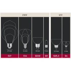 Paulmann LED druppels E14 5W gloeidraad 3-staps dimbaar