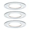 Paulmann LED inbouwspot Nova Coin 3 chroom rond dimbaar