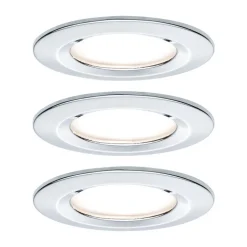 Paulmann LED inbouwspot Nova Coin 3 chroom rond dimbaar