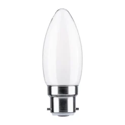 Paulmann LED kaars B22d 4,7W 2.700K opaal dimbaar