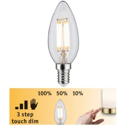 Paulmann LED kaars E14 5W gloeidraad 3-staps dimbaar