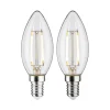 Paulmann LED kaars E14 2,7W 2700K filament 2/set