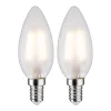 Paulmann LED kaars E14 3W 2.700K mat 2 per pak