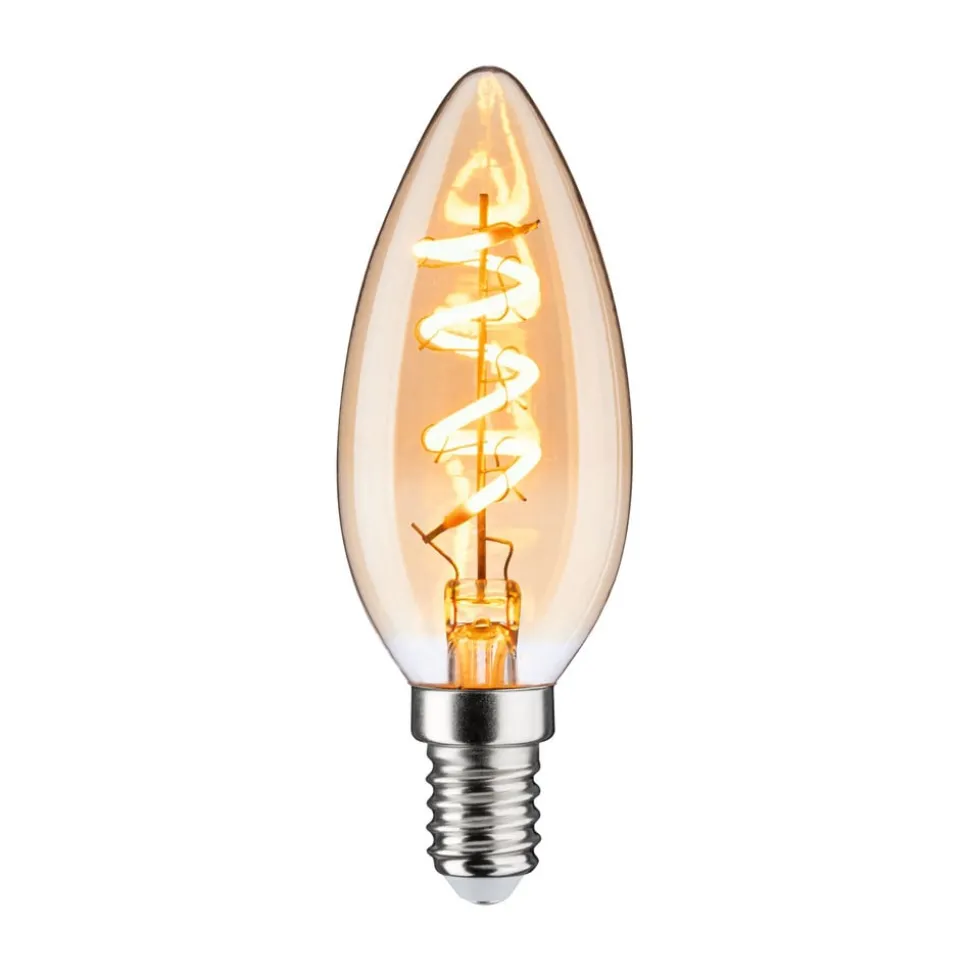 Paulmann LED kaarslamp E14 4W 1.800K goud