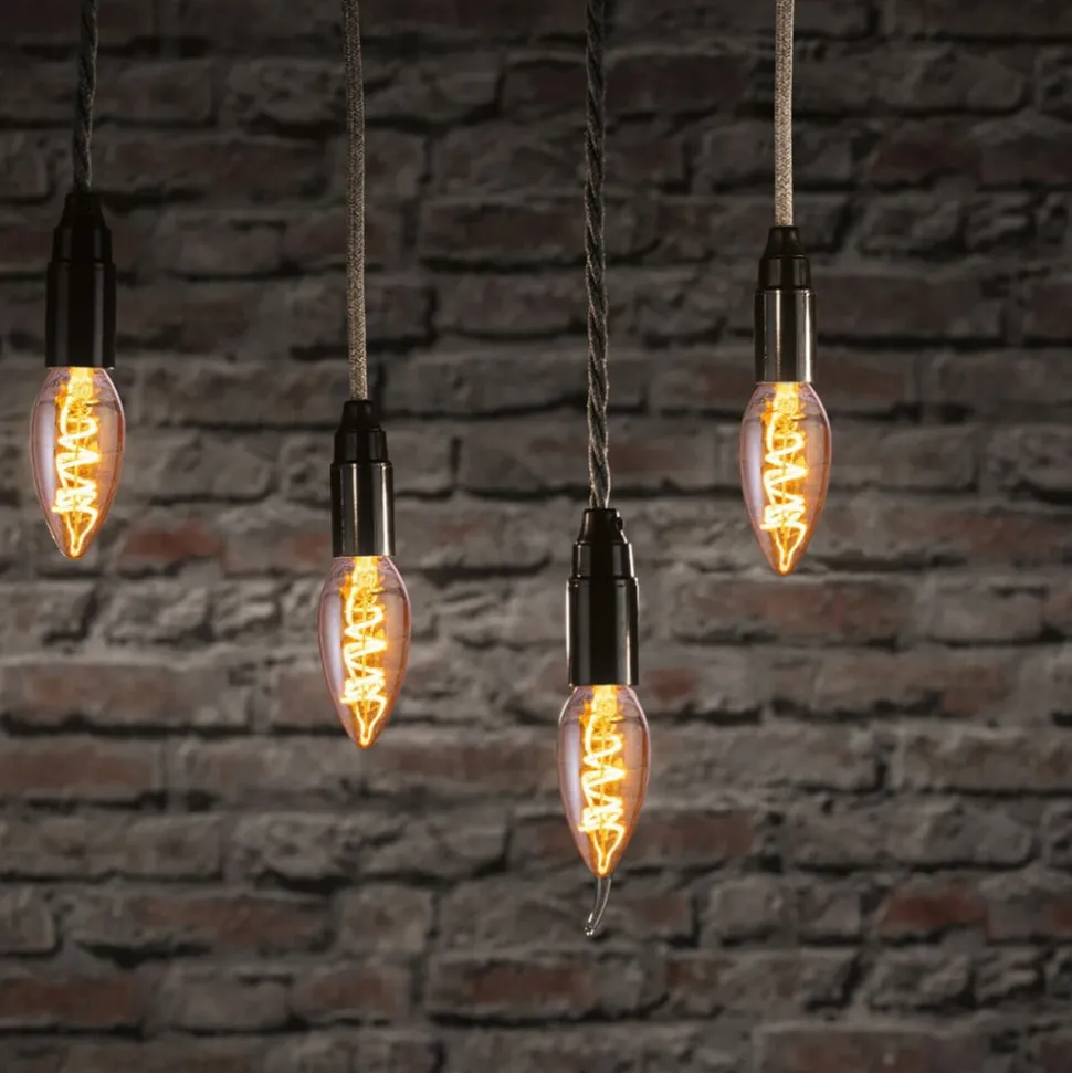 Paulmann LED kaarslamp E14 4W 1.800K goud