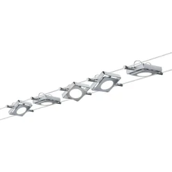 Paulmann LED kabelset 5-lamps chroom 230V/12V DC