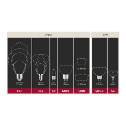 Paulmann LED lamp B22d A60 9W 2.700K opaal