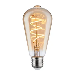 Paulmann LED lamp E27 5W ST64 1.800K goud dimbaar