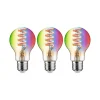Paulmann LED lamp ZigBee E27 6,3W RGBW goud per 3