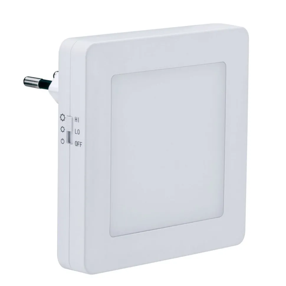 Paulmann LED nachtlampje, wandcontactdoos, hoekig