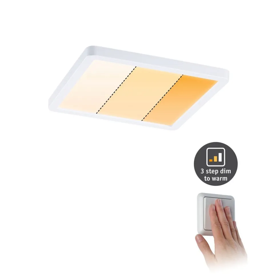 Paulmann LED paneel Aero dimtowarm hoek. wit 17,5c