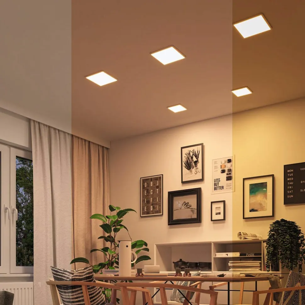 Paulmann LED paneel Aero dimtowarm hoek. wit 17,5c