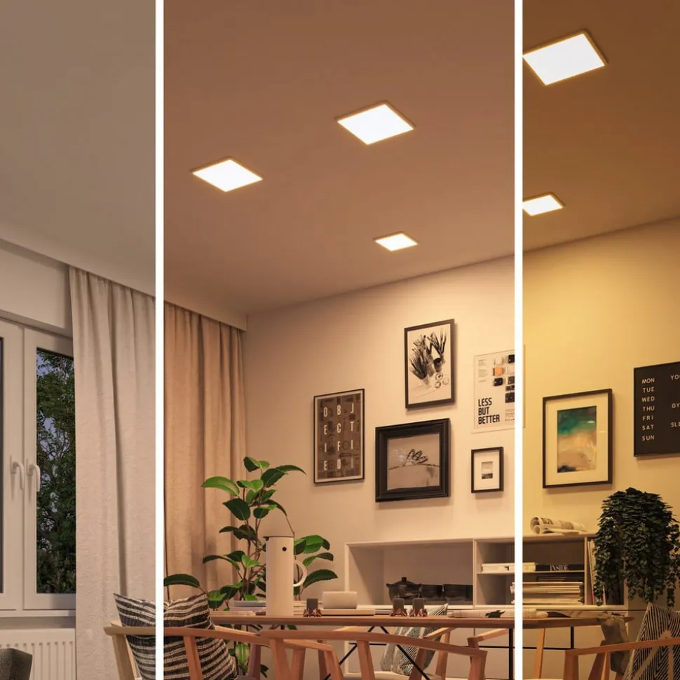 Paulmann LED paneel Aero dimtowarm hoek. wit 17,5c