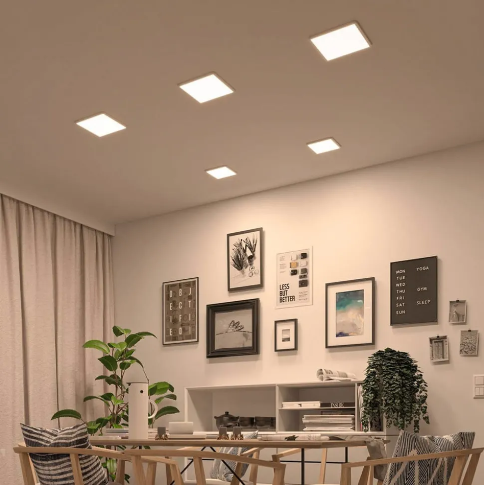 Paulmann LED paneel Aero dimtowarm hoek. wit 17,5c