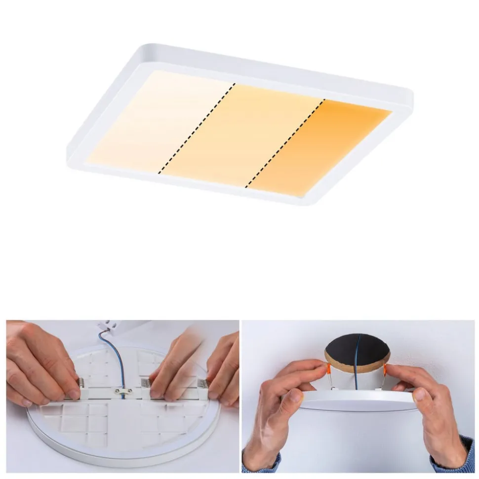 Paulmann LED paneel Aero dimtowarm hoek. wit 17,5c