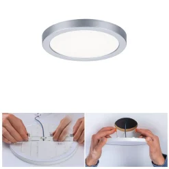 Paulmann LED paneel Areo 4.000K rond chroom 11,8cm