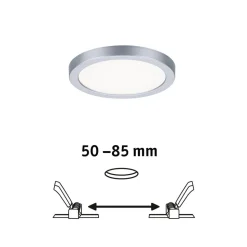 Paulmann LED paneel Areo 4.000K rond chroom 11,8cm