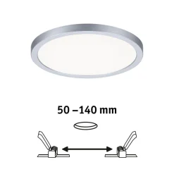 Paulmann LED paneel Areo 4.000K rond chroom 17,5cm