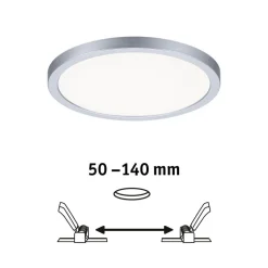 Paulmann LED paneel Areo 4.000K rond chroom 17,5cm