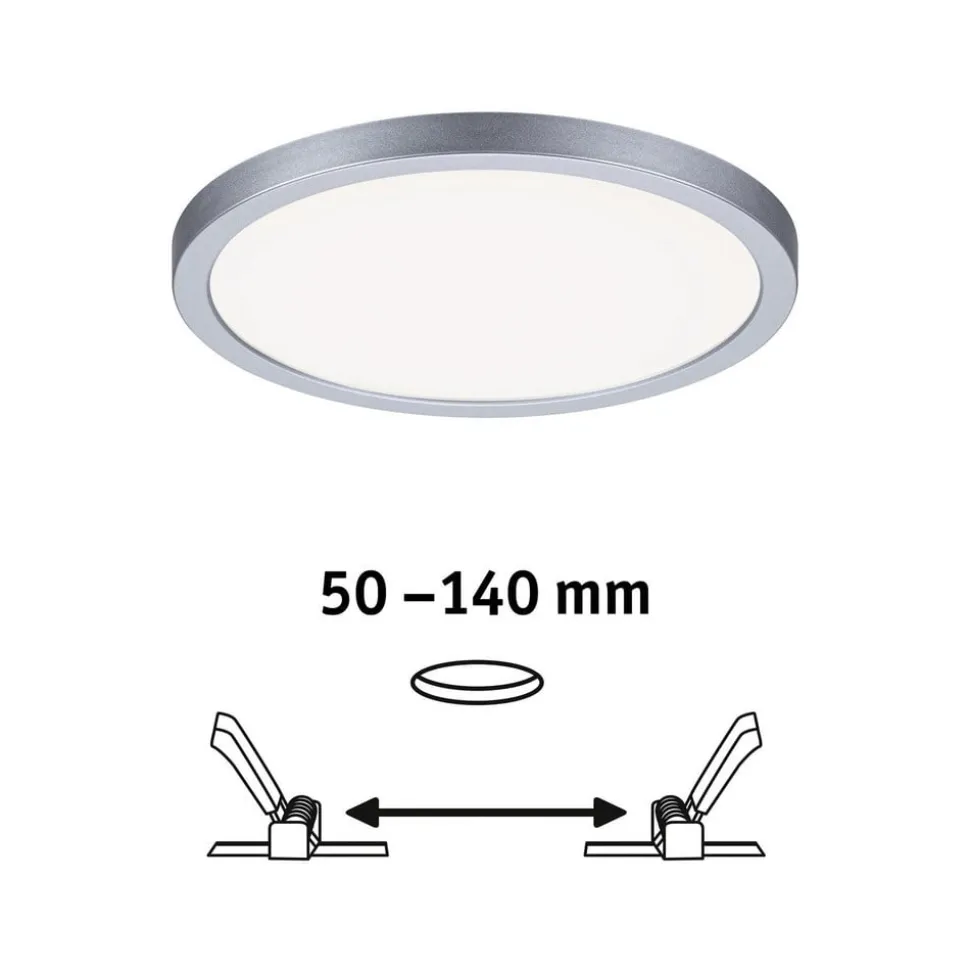 Paulmann LED paneel Areo 4.000K rond chroom 17,5cm