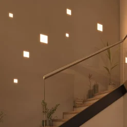 Paulmann LED paneel Veluna 3.000K hoekig 12,5 cm