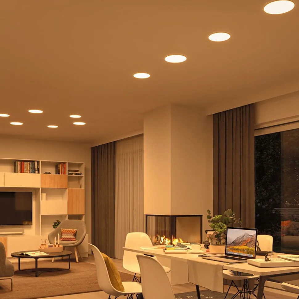 Paulmann LED paneel Veluna 3.000K rond 7,5cm