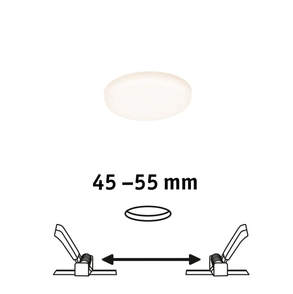 Paulmann LED paneel Veluna 3.000K rond 7,5cm