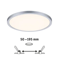 Paulmann LED panel Aero dimtowarm rond chroom 23cm