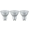 Paulmann LED reflector GU10 4W 2700K alu 36° per 3