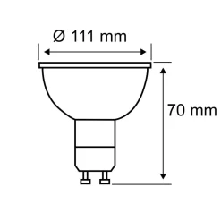 Paulmann LED reflectorlamp GU10 QPAR 111 4W helder 2.700 K 350 lm