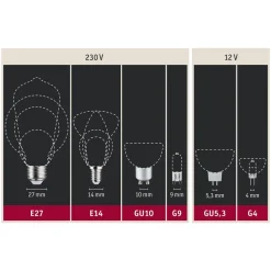 Paulmann LED reflectorlamp GU10 6W 350lm van Dime naar Warm