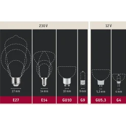 Paulmann LED reflectorlamp GU10 7W 2.700K Dime chroom
