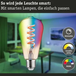 Paulmann LED rustiek ZigBee E27 6,3W RGBW dim goud