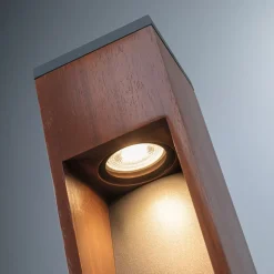 Paulmann LED sokkellamp hout, hoogte 60 cm
