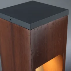 Paulmann LED sokkellamp hout, hoogte 40 cm