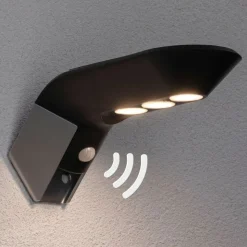 Paulmann LED solar-buitenwandlamp Soley antraciet