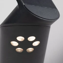 Paulmann LED solar-buitenwandlamp Ilias, antraciet