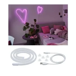 Paulmann LED strip neon Colorflex USB 1m pink