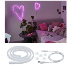 Paulmann LED strip neon Colorflex USB 1m pink