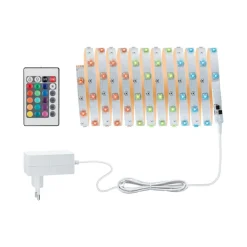 Paulmann LED strip TIP, 5 m, wit, kunststof, RGB