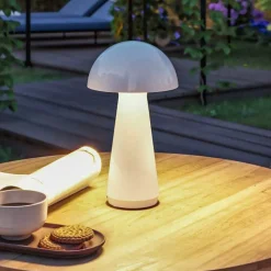 Paulmann LED tafellamp Onzo, wit, kunststof, IP44