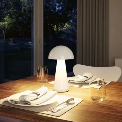 Paulmann LED tafellamp Onzo, wit, kunststof, IP44