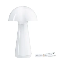 Paulmann LED tafellamp Onzo, wit, kunststof, IP44