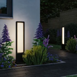 Paulmann LED tuinpadverlichting Reana, antraciet, 83 cm metaal IP44