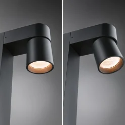 Paulmann LED tuinpadverlichting Kimu 2, antraciet, 2-lamps, 3.000 K