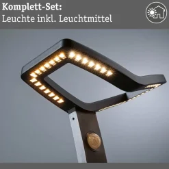 Paulmann LED tuinpadverlichting Alara, antraciet, 67 cm IP44