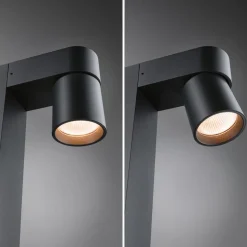 Paulmann LED tuinpadverlichting Kimu 2, antraciet, 2-lamps, 2.200 K